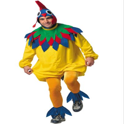 chiber Yellow Rooster Costume for Men, Adults, One Size (L/XL)