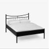 Beauty.Scouts Fina I Metal Bed, Black Matte Textured, 160 x 190 cm view 2