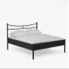 Beauty.Scouts Fina I Metal Bed, Black Matte Textured, 160 x 190 cm view 3