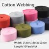 DTKJ 50 mm Cotton Webbing for Bags, Backpacks, Belts & Bias Tape, 9.1 m, Red, 25 mm view 2