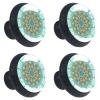 Set of 4 Mandala Boho Cabinet Knobs with Green Floral Pattern view 2