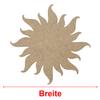 MDF Wood Sun - Craft Decor, 5-50 cm, 1 Piece, 25 cm Wide view 3