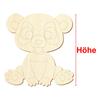 Wood Panda Bear V3 for Crafts, 5–50 cm, 1 Piece, 35 cm High view 3