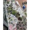 Xrdbfd Heavy-Duty Transparent Waterproof Tarp with Grommets, 1.5 x 3 m, 1 x 1 m / 3.3 x 3.3 ft view 4
