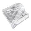 Xrdbfd Clear Waterproof PVC Tarp with Eyelets, 0.35 mm, 2.1 x 2.1 m view 1
