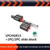 KHJK Linear Motion 1 pc HGR15 Linear Guide Rail / 2 pcs HGH15CA/HGW15CC Narrow Linear/Flange Carriage Slider Block CNC Parts Chfeng-G. (Color: 2PC HGW15CC, Guide Length: 1100mm) view 2