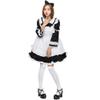 Uteruik Maid Costume Cosplay Dress with Sleeves, Apron and Headband for Women XL (#C) view 4
