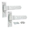 Heavy-Duty Zinc-Plated Cranked T-Hinges for Barns, Sheds, Doors & Gates view 1