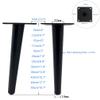 LOVEM Tapered Metal Furniture Legs, Matte Black, 20 cm, Angled, 4-Pack view 2