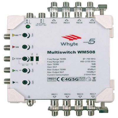 WM508 Series 5-Wire 8-Way Satellite Multiswitch