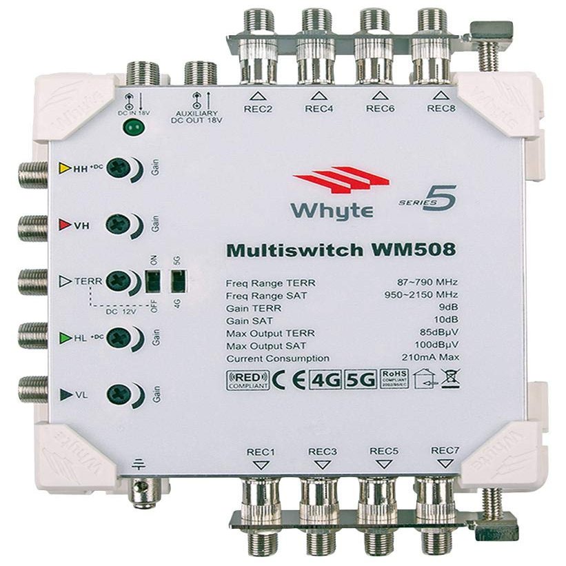 WM508 Series 5-Wire 8-Way Satellite Multiswitch