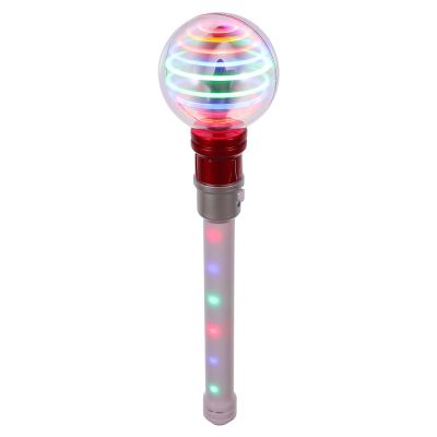 TOYANDONA Light-Up Spinning LED Ball Wand, Red, 35 x 8 x 8 cm
