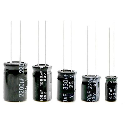 Electrolytic Capacitors, 25 V, 470 µF, 10-Pack