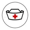 Nurse's Cap Graduation R1909 Stickers, 32 Pieces, 2 cm Seals view 1