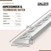 Dalsys Tile Corner Trim 2.5 m x 8 mm Matte Silver Aluminum view 2