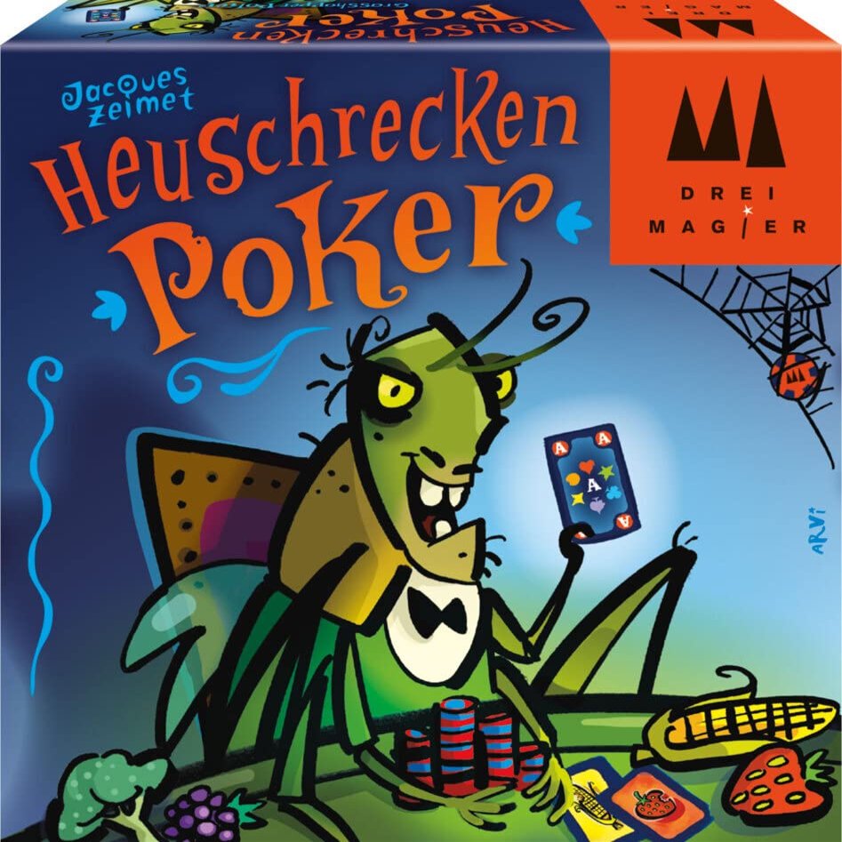 Schmidt Spiele 40893 Grasshopper Poker, DREI MAGIER Card Game