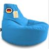 PATCH HOME Gamer Bean Bag Chair with Zipper, Pre-Filled, Indoor & Outdoor, Royal Blue, 80 x 90 cm view 1