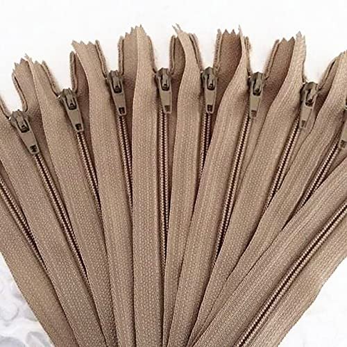 JUJING 50-Piece #3 15–50 cm Nylon Coil Zippers for Sewing and Crafts