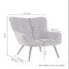 byLIVING UTA Relax Chair, Black Velvet, Black Frame view 2