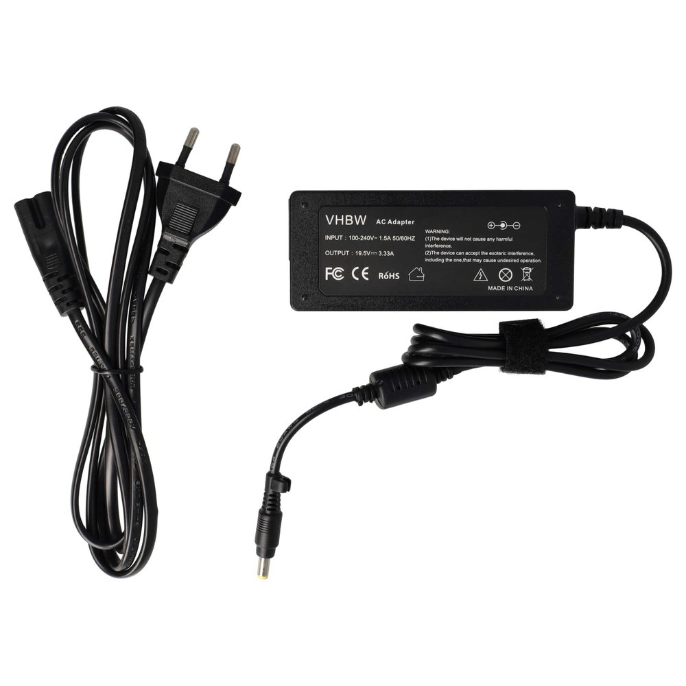 vhbw Replacement Power Adapter for HP 613149-001