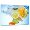 TMK ArtDeko Universal Glass Cutting Board 40 x 30 cm with Water and Fruit Design view 1