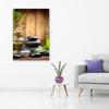 Feeby Non-Woven Canvas Print, Relaxation Spa Zen Pebbles, 30 x 45 cm, Modern Wall Decor, Multicolor view 3