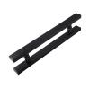 CL-ZZZ Glass Door Handle, Push-Pull Shower Door Handle, Brushed Stainless Steel, 800 mm, Matte Black view 1