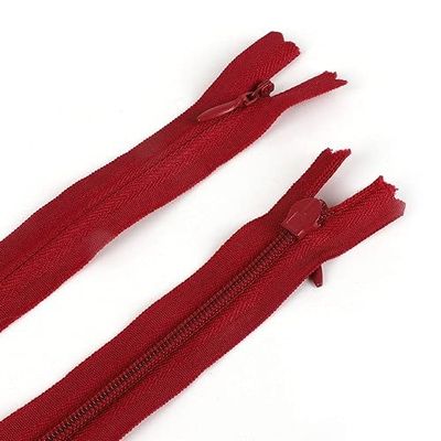 JUJING 20-Piece Pack Invisible Nylon Coil Zippers, 28–60 cm, for DIY Clothing Sewing