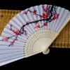TGRTY Hand-Painted Plum Pattern Bamboo Folding Fan, White, 8.26 in view 4