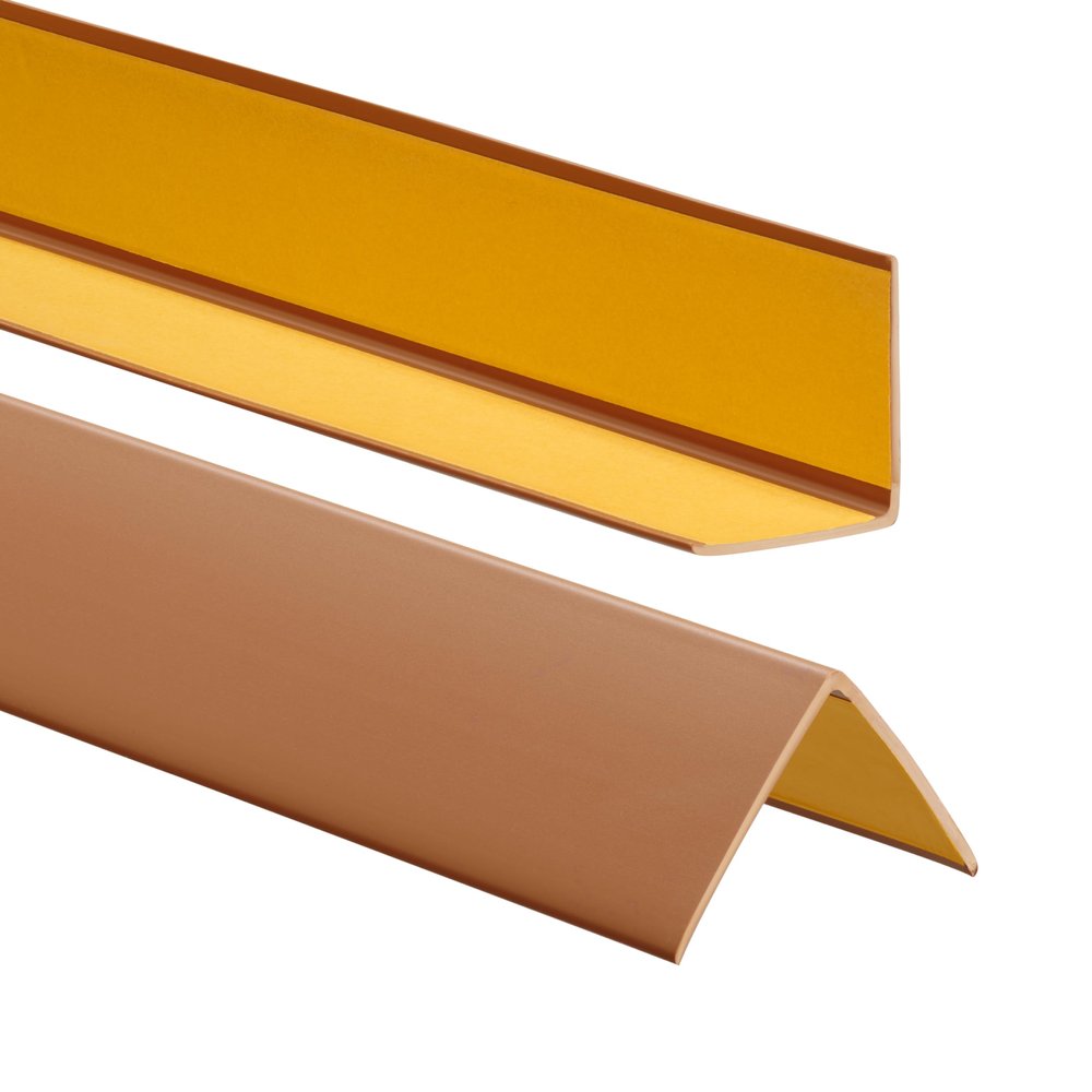 ProfiPVC Self-Adhesive PVC Angle Profile 50 x 50 mm, 130 cm, Amber