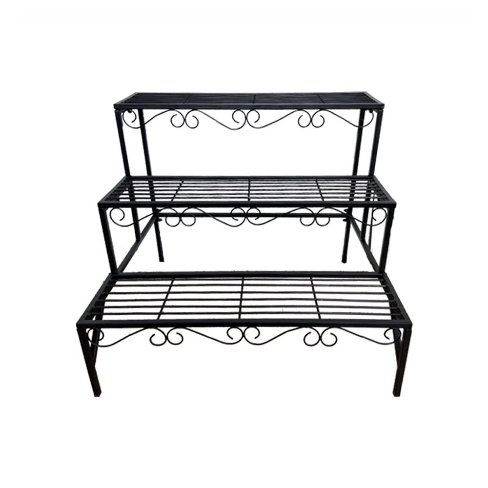 luckxuan 3-Tier Metal Plant Stand for Flower Pots and Succulents