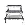 luckxuan 3-Tier Metal Plant Stand for Flower Pots and Succulents view 1
