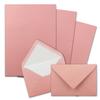 700 A4 Letter Paper Sets with C6 White Tissue-Lined Envelopes, Dusty Rose view 1
