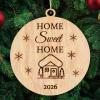 3-Piece Wooden Christmas Ornament Set for Our New Home view 2