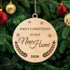 3-Piece Wooden Christmas Ornament Set for Our New Home view 3