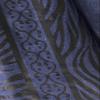 100% Cotton Throw Blanket, 220 x 240 cm, with Fringes, Blue-Black view 3