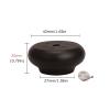 4-Pack Solid Wood Furniture Feet, Round Legs, 20 mm, Black view 2