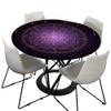 FANSU Round Outdoor Tablecloth, Washable Polyester, 3D Flower Design, Stain-Resistant, 170 cm Diameter, Secret view 1