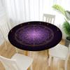 FANSU Round Outdoor Tablecloth, Washable Polyester, 3D Flower Design, Stain-Resistant, 170 cm Diameter, Secret view 3