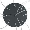 creative cables - Round XXL 12-Hole, 4-Side-Hole Lamp Canopy, Rose-One Cover, 400 mm Diameter - Anthracite, Black view 2