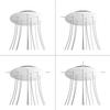 creative cables - Round XXL 12-Hole, 4-Side-Hole Lamp Canopy, Rose-One Cover, 400 mm Diameter - Anthracite, Black view 3