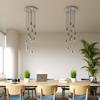 creative cables - Round XXL 12-Hole, 4-Side-Hole Lamp Canopy, Rose-One Cover, 400 mm Diameter - Anthracite, Black view 4