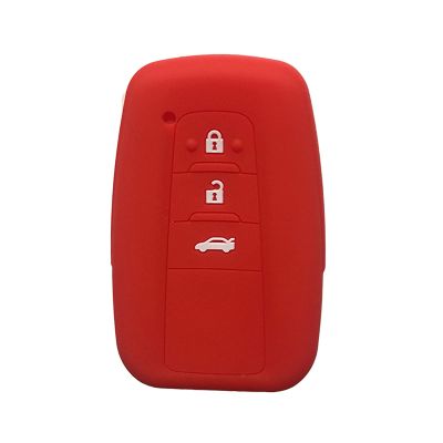 WANGXI Silicone Car Key Fob Cover for Toyota, 3 Buttons