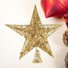 WNRLL Metal Glitter Star Christmas Tree Topper, 02, 20 cm view 3