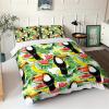Hiseng 3D Toucan Print Bedding Set, 3-Piece Microfiber Duvet Cover Set, Red Watermelon, 180 x 220 cm view 2