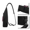 Detroit Sky Sling Backpack Crossbody Shoulder Bag, Black, One Size view 2
