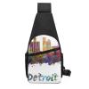 Detroit Sky Sling Backpack Crossbody Shoulder Bag, Black, One Size view 3