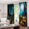 GSKBDQ 3D Halloween Witch Blackout Curtains, 2-Piece Set view 2