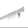 ondeco Made-to-Measure Curtain Rod, 20 mm, Ball Finial, Single Track, with Rings, Stainless Steel Look, 140 cm view 1