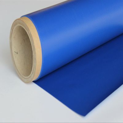 Truck Tarpaulin, PVC Cover, 700 g, Blue, Waterproof, UV-Resistant, Tear-Resistant (1.25 m x 25.00 m)
